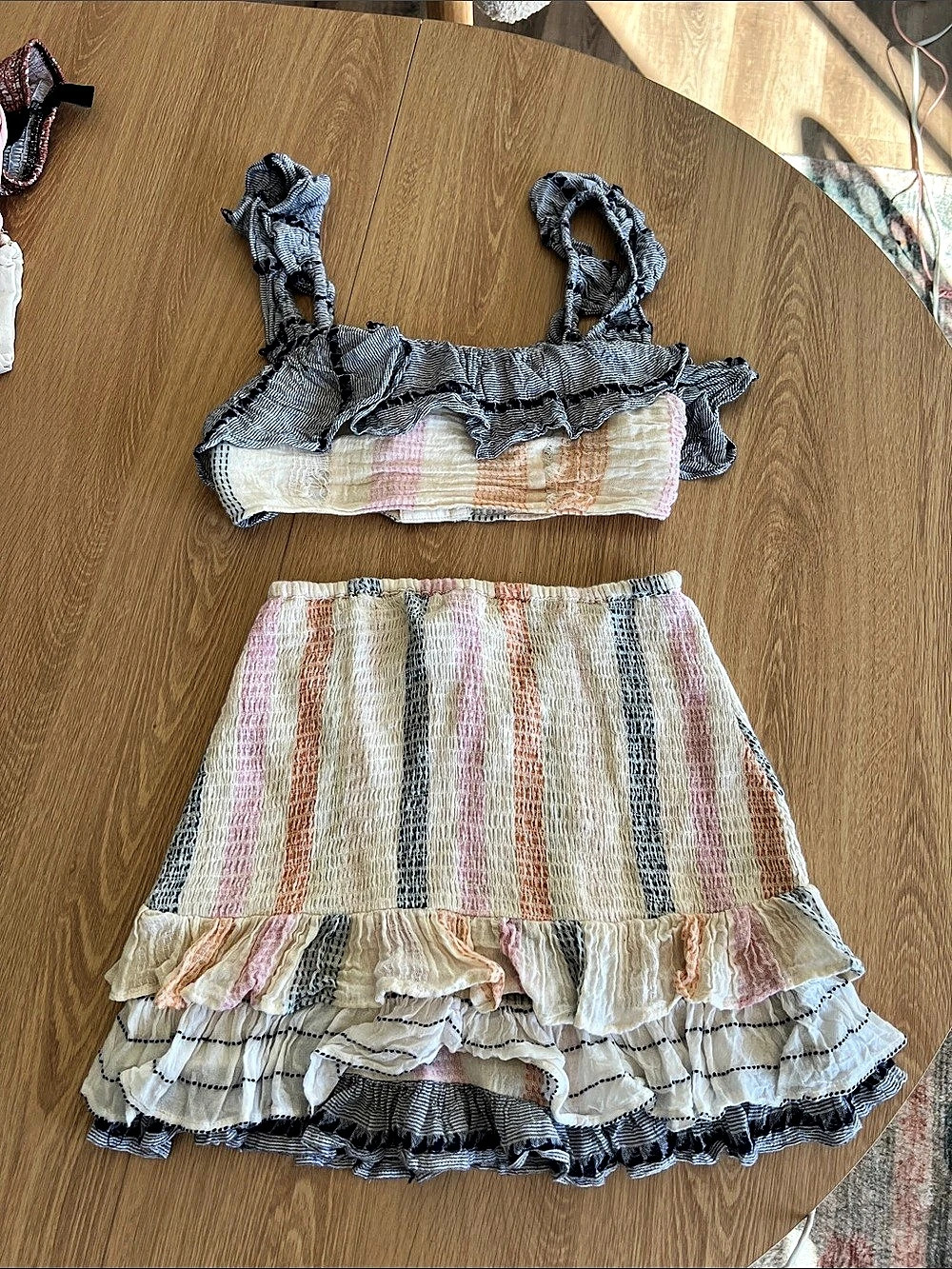 TULAROSA Striped Set in Multicolor